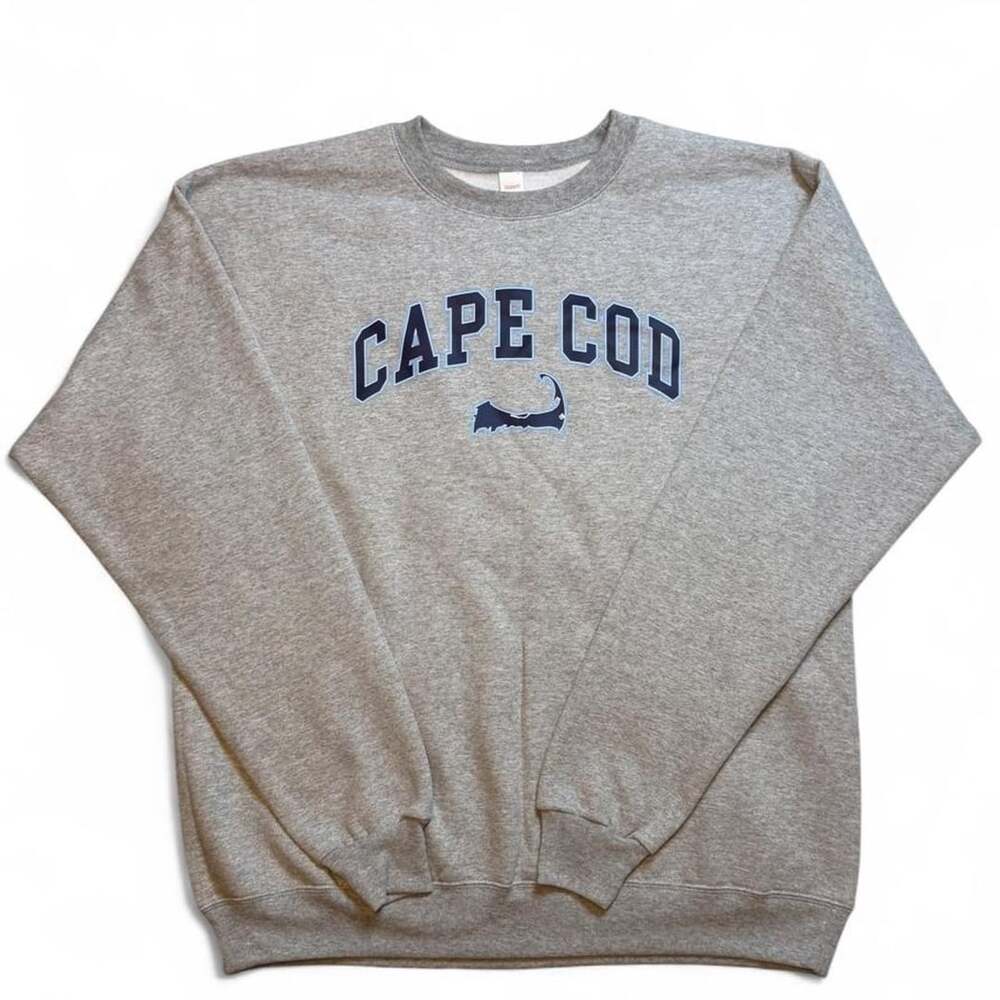 Hanes Cape Cod Crewneck Sweatshirt Gray Medium